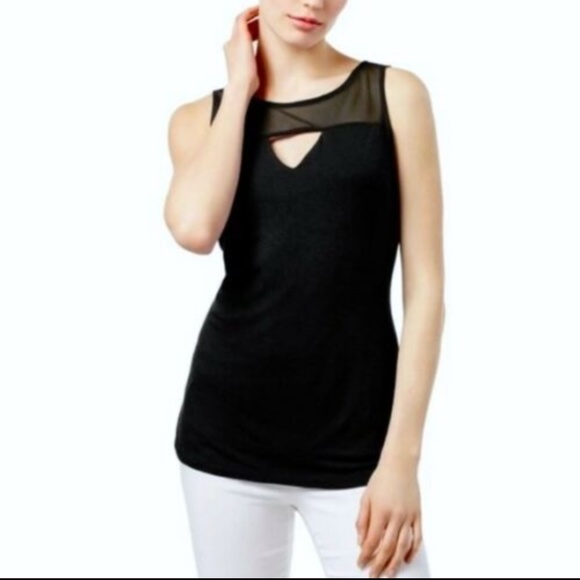 NEW INC International‎ Concepts [ Petite PS Small ] Keyhole Illusion Top - Picture 2 of 8